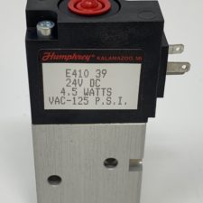 Humphrey Solenoid Valve 410-39-24VDC 4.5 watts VAC-125 P.S.I